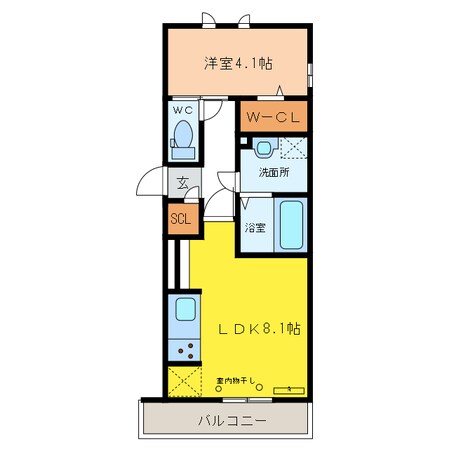 D-roomビーチルックの物件間取画像